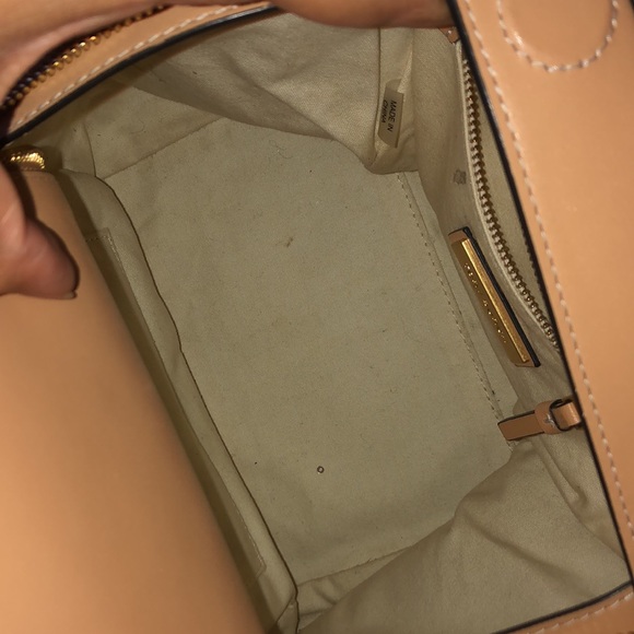 Tory Burch Half-Moon Balloon Stripe Satchel Bag - Picture 9 of 16